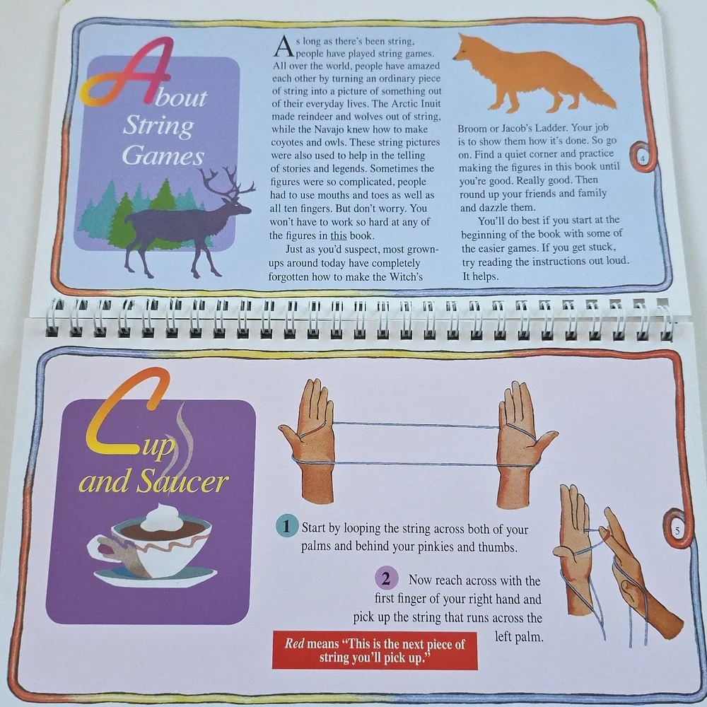 Children's Book - A Book Of String Figures - Cat's Craddle